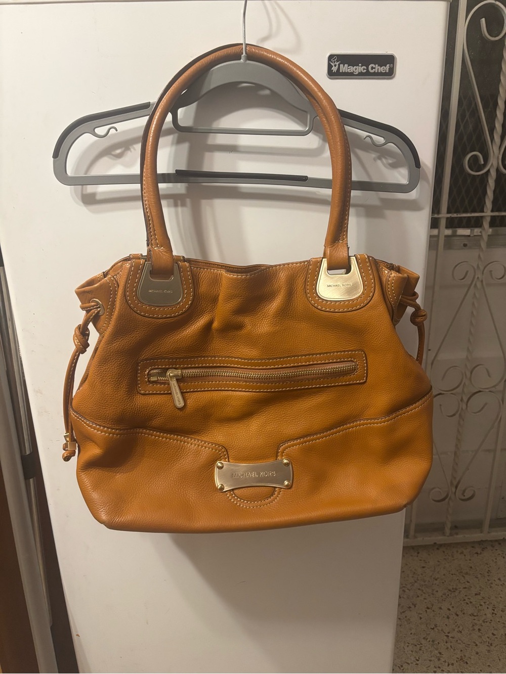 Michael Kors pebble leather shoulder bag